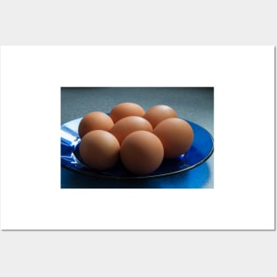 Eggs on a plate Posters and Art